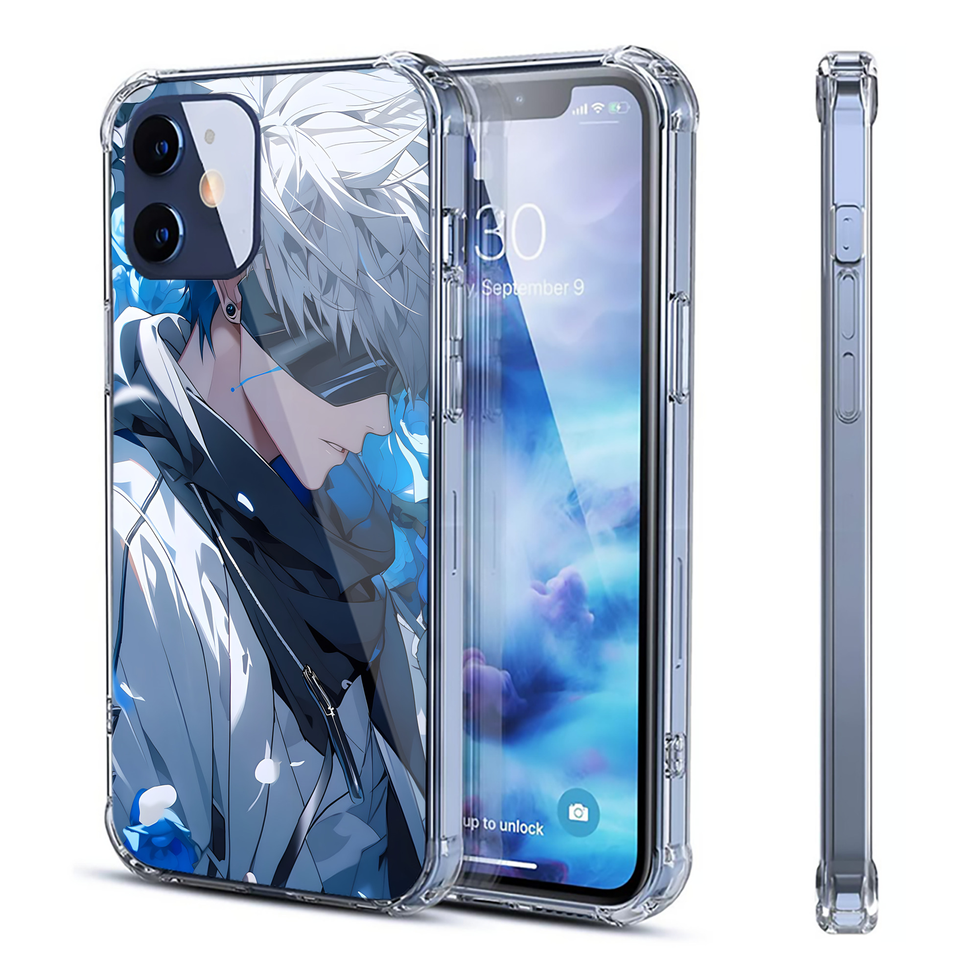 （画像用） 呪術廻戦 Jujutsu Kaisen 【iPhone 12シリーズ対応】透明スマホケース（クリアソフトケース）